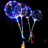 Cuore Stella Forma di unicorno Bobo Palloncino trasparente Palline gonfiabili LED Palloncino luminoso Compleanno Decorazione della festa nuziale3707736