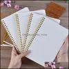 Anteckningar Anteckningar Office School Supplies Business Industrial 2021 Notepad Promotion A5 Kraft Paper er Diary Dot Matrix Grid Coil Notebook Off Off