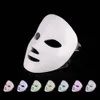 LED Facial Mask Photon Rejuvenescimento 7 Luzes Remoção de Cicatriz Anti-Envelhecimento Acne Tratamento USB Sem Fio Início Uso