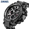 Relojes deportivos SMAEL 1802 para hombre, reloj de cuarzo militar de lujo de marca superior, reloj Digital resistente al agua para hombre, reloj Masculino G1022