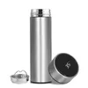 LCD Temperature Display Thermos 500ML Water Bottle Stainless Steel Smart Vacuum Insulated Flasks Leak Proof Keep & Cold Gym 211109