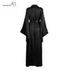 AEL Fashion Loose Soft Comfortable Night Robe Women Belt Bathrobe Women's Sleep Sexy Sleepwear Shift 2017 Select 3 Color