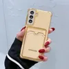 Kaart Portemonnee Wissen Telefoon Gevallen voor Samsung S21 S10 Plus S20 FE A52 A72 A32 A12 A42 Opmerking 20 Schokbestendig Zachte Siliconen Cover