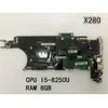 オリジナルのラップトップLenovo ThinkPad X280マザーボードI5-8250U 8G FRU 01LX673 02HL312 01LX677 02HL313 01YN001 02HL315
