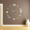 Horloges murales M.Sparkling 47 pouces Design moderne salon décoration 3D grand autocollant horloge acrylique oiseau bricolage décor à la maison