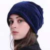 Geebro marque femmes épais Slouchy Beanie hiver Polyester côtelé Skullies bonnets pour cagoule Bonnet chapeau DQ810M Beanie/Skull Caps Eger22