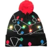 5 pezzi possono vendere cappelli a cuffia a LED con luci diverse per Natale