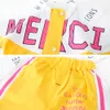 Kid Tracksuit Menino Menina Girl Set Casual de Manga Longa Carta Zipper Oufit Roupas Infantias Bebê Calças 1 2 3 4 Anos 211025