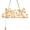 Buon Natale Lettera Segno luminoso Decorazioni natalizie Lanterna a LED Ghirlanda di Natale Luci sospese w-01000265i