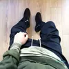 2021 -Khaki / nero / verde coreano hip hop flash pantaloni con cerniere collegamento in fabbrica mens uomo abbigliamento urbano pantaloni da jogging
