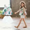 Mode Sommer Mädchen Outfits 2021 Kinder Kleidung Set Baby Mädchen Ärmellose Prinzessin Kinder Kleidung Sets 3 4 6 7 8 9 10 12 jahre X0902