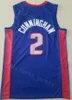 Män Basket Cade Cunningham Jersey 2 Retro Grant Hill 33 Isiah Thomas 11 Bill Laimebeer 40 Dennis Rodman 10 Joe Dumars 4 Blå Vit Röd Beige Grå Vintage High / Top