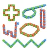 Gratis DHL-keten Wacky Tracks Snap Click Fidget Speelgoed Anti Stress Party Gunst Kinder Autisme Snake Puzzels Klassiek Sensory Antistress Toy