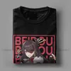 Hommes Beidou Genshin Impact T-shirts Anime Jeu 100% Coton Tops Fou À Manches Courtes O Cou T-shirts Original T-shirts Y0901