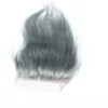 Szary kolor peruwiański zamykanie włosów prosto 4quot x 4quot szwajcarski koronkowy blat zamykający ludzkie zamykania włosów 6041704