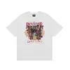 복수 Revnge 조수 브랜드 짧은 소매 티셔츠 남성용 면화 느슨한 여름 둥근 목 반 티셔츠