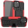 2in1 iPhone 용 듀얼 레이어 하이브리드 폰 케이스 11 12 13 14 15 Pro Max Samsung S21 Defender Back Shopproof Kickstand Cover