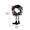 Halloween Guirlande Porte Suspendue Décoration Halloween Chapeau De Sorcière Jambe Citrouille Porte Guirlande Heureux Halloween Fête Maison Fête Fournitures Q08331a