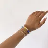 Новые Boho Gold Color Braclets для женщин Charm KPOP Цветочные жемчужные бусины ручной работы браслет набор панк-друзей ювелирных изделий