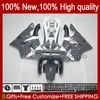 Fairings för Kawasaki Ninja ZX 6R 636 600cc 600 CC ZX-636 ZX6R 94 95 96 97 Kroppsarbeten 50HC.11 ZX636 ZX-6R 94-97 ZX600C ZX600 ZX 6 R 1994 1995 1996 1997 Bodys Kit Grå Glänsande Blk