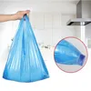 Bolsa de plástico azul de 0.5 kg supermercado Compras de compras espesadas con mango de chaleco de chaleco almacenamiento de regalos de basura limpia