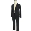 Per donna Spezzato Pantaloni Blazer Completo pantalone Tinta unita 2 completi Ufficio lungo Giacca + pantaloni Taglia piccola Taglia forte Sexy 2 pezzi Completo Per donna Bianco Nero