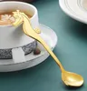 Magic Color Coffee Mixing Spoons Tablewarepuffer Fishes Seahorse Whales Dolphins Spoon Stainless Steel Marine Animal Dinnerware