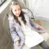 Cappotto B-17083 2021 Moda Inverno Ragazza Felpa con cappuccio in cotone imbottito spesso Tenere in caldo Giacca Abbigliamento per bambini Capispalla per bambini