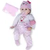 55cm Reborn Baby Dolls Mignon Doux À La Main Réaliste Nouveau-Né Silicone Vinyle Bébé Poupées Jouets pour Fille Garçons Enfants Anniversaire Cadeau De Noël Q0910