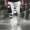 Mens Cargo Byxor Slim Fit Jogging Joggers Combat Works Tracksuits Bottom Pant 210616