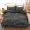 Casasky Mármore Padrão de cama Conjunto de roupa de cama Inclui capa de edredão Home Têxteis Fronha Conformador Conjuntos Cama 210615