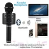 WS858 Portable Bluetooth karaoke DJ Microphone Wireless Professional Home KTV microphone Handheld Microphone