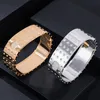 Bangle Missvikki Original Design Stackable Wide For Women Bridal Wedding Cubic Zircon OPen Dubai Bracelet Party Jewelry