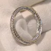 Cute Victoria Wieck Luxury Jewlery 925 Sterling Silver Corss Band Pave White Sapphire CZ Diamond Women Femme Party Rings For Lov8836869