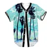 3D Baseball Jersey hommes 2021 mode impression homme t-shirts à manches courtes T-shirt décontracté Base ball chemise Hip Hop hauts Tee 017