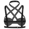 Donne sexy delle signore Halter Neck Strappy Harness Bra Top Punk Gotico Giarrettiera Lingerie Bretelle Cintura elastica Pettorale Reggiseni285x