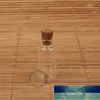 Promozione 50pcs / lot 3ml vetro piccola trasparente bottiglia di sughero Mini fiala per la decorazione di nozze decorazione di legno coperchio in legno vuoto vaso di applicazione vaso di fabbrica prezzo di fabbrica