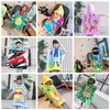 Microfiber Children Wearable Bath Towels Bathrobe Cloaks Hooded Beach Towel Absorbent Cartoons Printed Shark Mermaid Surf Swim Pool Poncho Cape TR0037