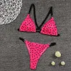 Bikinis Mujer Mulheres Sexy Swimsuit Floral Impressão Swimwear Fêmea Biquini Maillot Bain Femme Beachwear Banheira Terno 210712