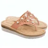 Womens Sandals Pu verão casual corda corda moda outdoor oco praia pérola fivela sandálias sapatos buty damskie xx6 210625