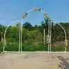 Décoration de fête 1 Set3pcs Arches de mariage Tuyau de fer Supports de fleurs en forme de N Accessoires en métal Décorations artificielles de fond 209T