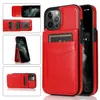 Credit Card Slot Holder Cell Phone Cases For iPhone 12 Pro Max 11 xs xr Leather Wallet Case with Kickstand