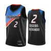 2021 \ Roklahoma \ Rcity \ Rthundere \ RメンズジャージースティーブンアダムスシャイGilgeous-Alexander Black City Basketball Jerseys Uniform