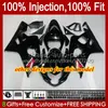 Molde de inyección de cuerpo para SUZUKI GSXR-750 GSXR 750CC 600CC 750 600 CC 2004 2005 43No.38 GSXR600 GSXR750 K4 04 05 GSXR-600 GSX-R750 2004-2005 Kit de carenado OEM gris negro