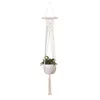 Novelty Items Handmade plant hanger flower pot for wall decoration courtyard garden Wall-mounted flowerpot net bag