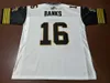 Chen37 Custom Men Hamilton Tiger-Cats # 16 Brandon Banks Real Full Embroidery College Jersey Taglia S-6XL o personalizzata con qualsiasi nome o numero di maglia