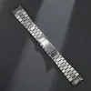 Watch Bands 13mm 17mm 20mm 21mm Solid Stainless Steel Jubilee Curved End Strap Band Fit For221a