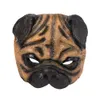 Fato de Halloween Bauta Festa Máscara Animal Pug Full Face Máscaras para os homens mulheres Masque HNA17014