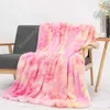 Coperte per bambini Tie Dye Coperta sfocata Coperta doppio strato Coperte Shaggy Camera da letto Tappeto Biancheria da letto Copridivano 5 Disegni spedizione marittima DAW407