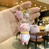 2021 Creative Space Anime Keychain Fashion Car Bag Pendant Keychain Trend Animal Astronaut Keychain Couple Gift Accessories Cute G1019